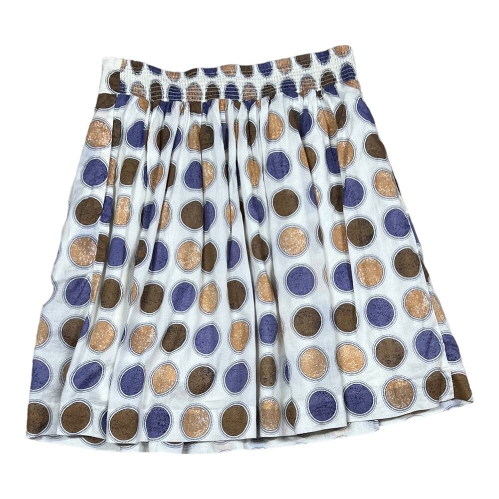 Anthropologie Edme & Esyllte Cultivation Polka Dot Twee Full Skirt - Picture 4 of 5